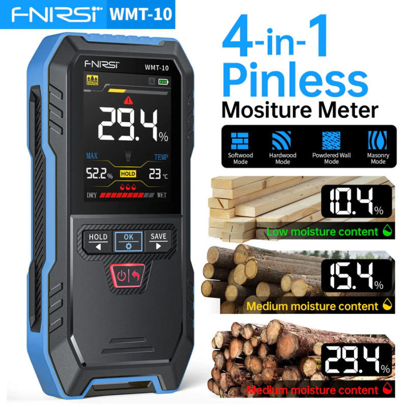 FNIRSI WMT-10 Wood and Wall Moisture Meter | Avifly FPV Store