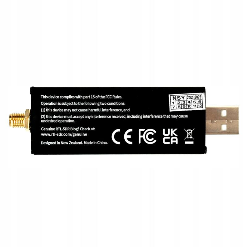 TL-SDR V4 odbiornik radiowy z zaślepkami USB i SMA