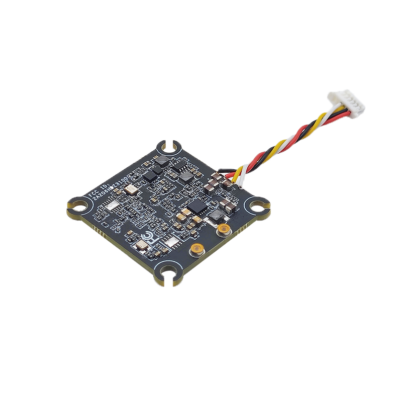 HDZero Whoop V2 VTX 5.8GHz widok od góry - PCB i U.FL z mosieznym paskiem retencyjnym