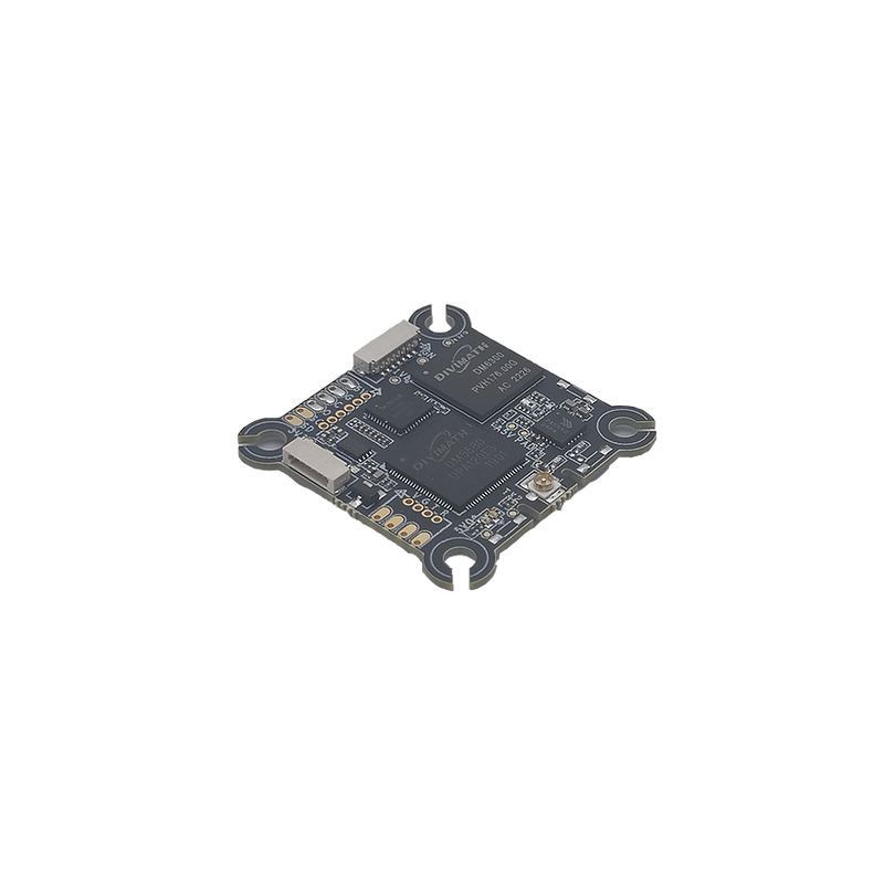 HDZero Eco VTX spód płytki – pady zasilania i UART