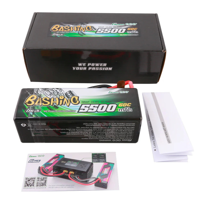 Akumulator LiPo Gens ace 5500mAh 4S 60C | Avifly