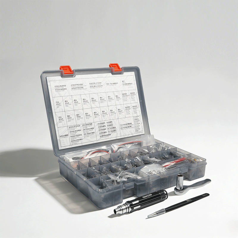 Zestaw Serwisowy GEPRC FPV Hardware Pack - śruby, dystanse, złącza, przewody i narzędzia do dronów FPV