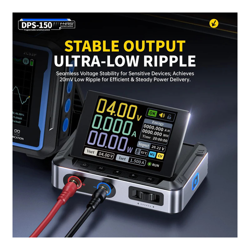 FNIRSI DPS-150 – 30V 5A 150W Bench Power Supply, USB-C, LCD