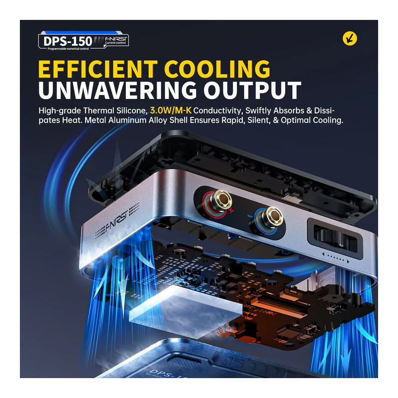FNIRSI DPS-150 – 30V 5A 150W Bench Power Supply, USB-C, LCD