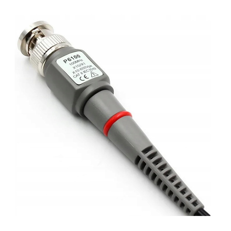 Sonda oscyloskopowa FNIRSI P6100 - pasmo DC-100MHz, przewód 120cm, tryb 1X/10X