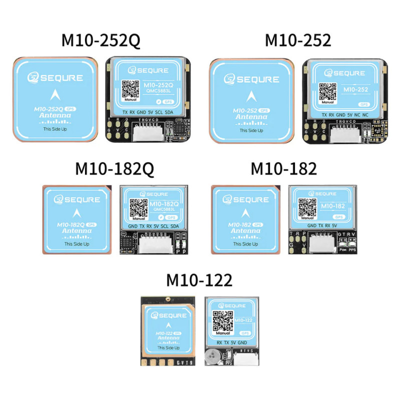 Moduł GPS SEQURE M10-252Q QMC5883L | Avifly