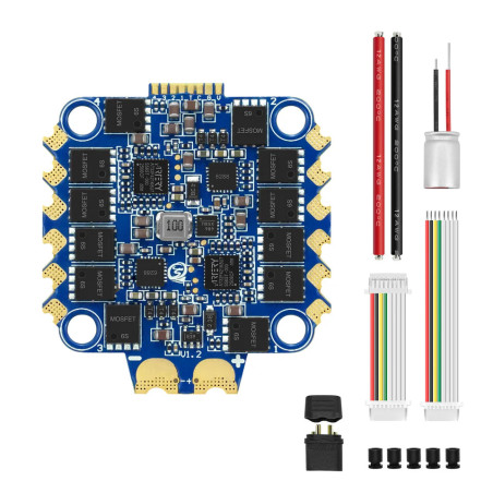Regulator ESC SEQURE Blueson A2 6S 65A AM32 4w1 - do dronów FPV, 128kHz, 30.5x30.5mm