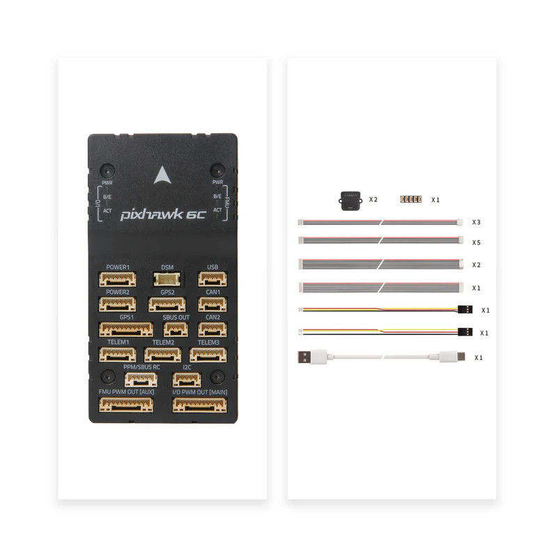 Kontroler lotu Holybro Pixhawk 6C - autopilot FMUv6C, STM32H743, obudowa plastikowa, bez modułu zasilania
