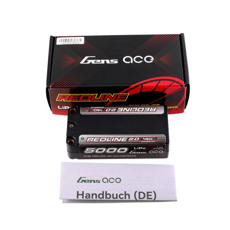 Akumulator LiPo Gens ace 5000mAh 2S 140C Shorty | Avifly