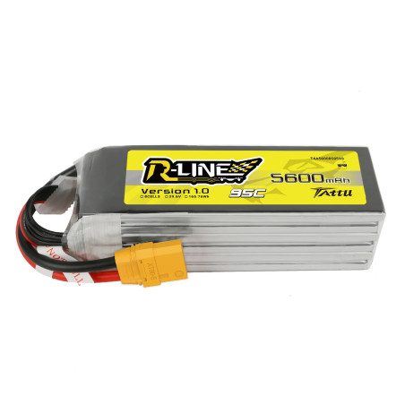 Akumulator LiPo Tattu R-Line 5600mAh 8S 95C - 29,6V, XT90-S, drony FPV 13-15 cali