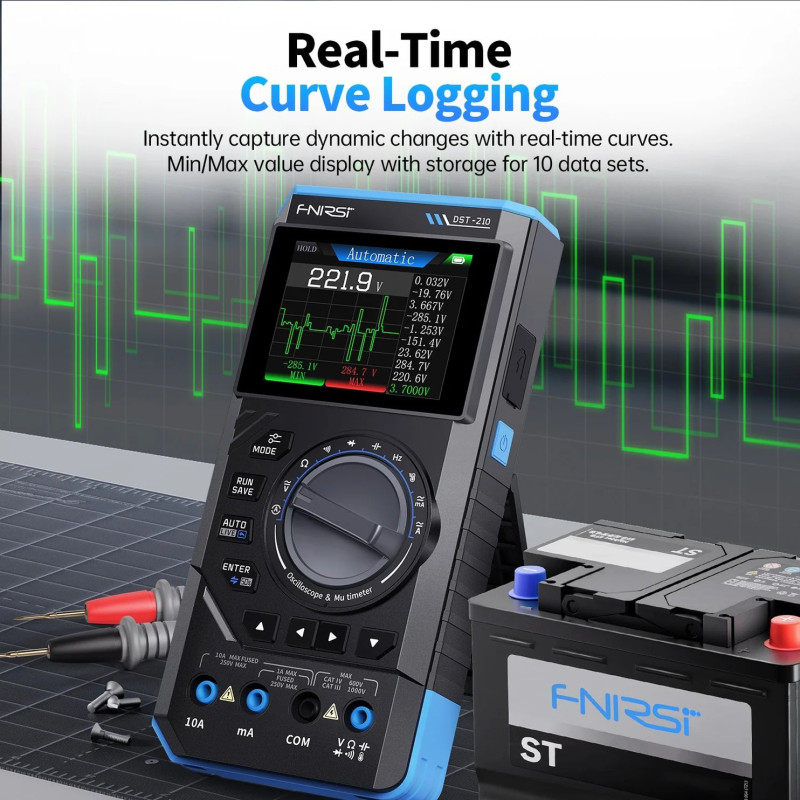 Multimetr FNIRSI DST-201 z oscyloskopem 1 MHz | Avifly