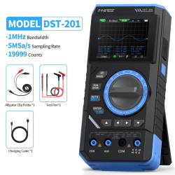 Multimetr cyfrowy 3in1 FNIRSI DST-201 - oscyloskop 1 MHz, generator 10 kHz, True RMS 19999