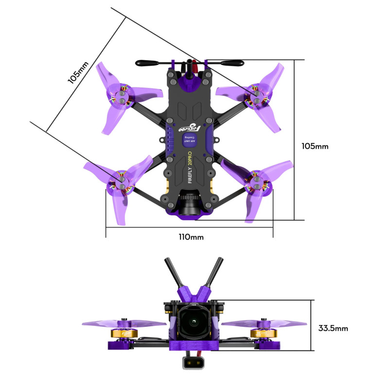 BetaFPV Firefly 20PRO 4S / 25MINI 3S O4 PRO Micro Drone BNF-DJI/ELRS 2.4g/TBS