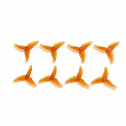 Flywoo GF 2520-3 1.5mm shaft 3-Blade Propellers Grey/Orange 1/3sets
