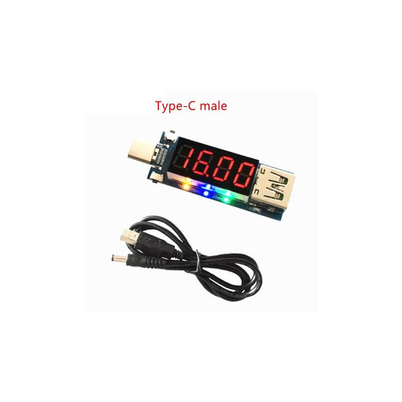 Moduł Wyzwalacza USB-C PD XY-WPDT Male - Tester PD2.0/PD3.0 z Wyświetlaczem V/A