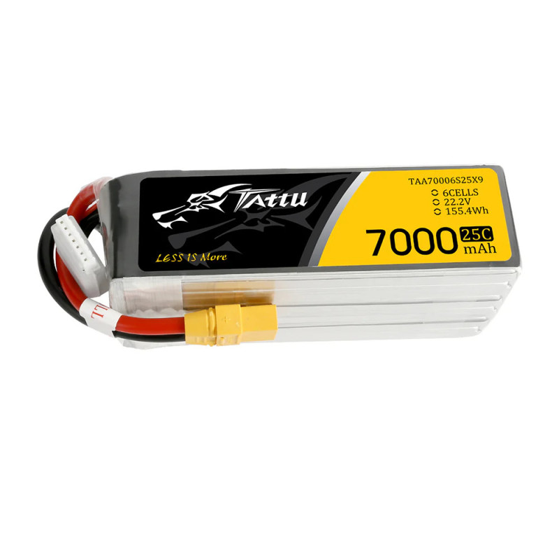 Akumulator LiPo Tattu 7000mAh 6S 22.2V 25C XT90 - pakiet do UAV i dużych multirotorów