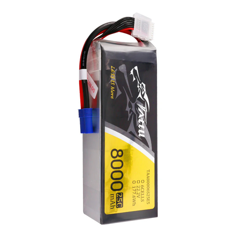 Akumulator LiPo Tattu 8000mAh 6S 25C - Pakiet UAV 22.2V, EC5, 6S1P