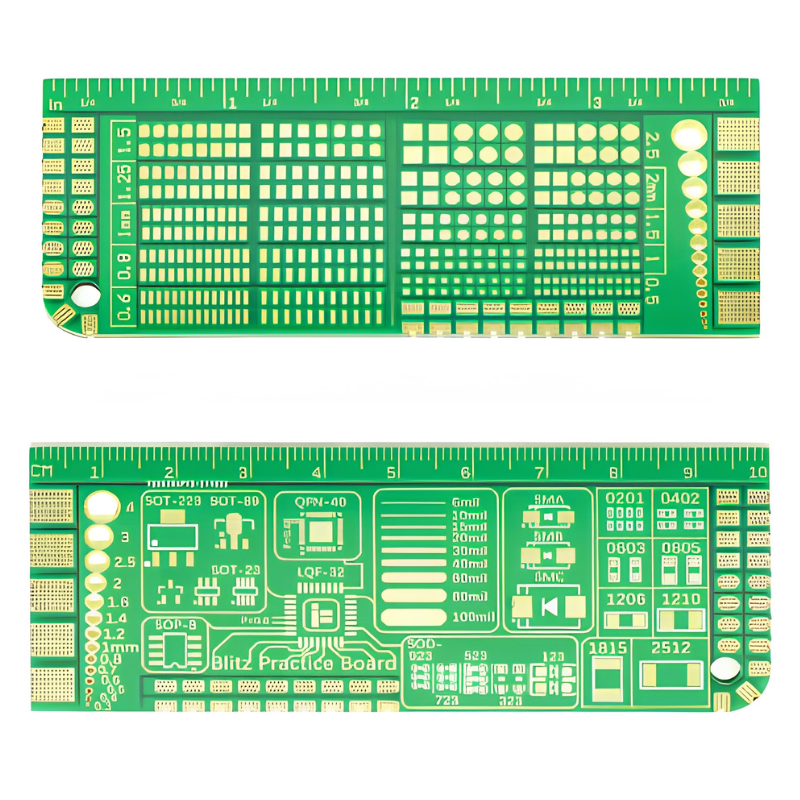 Płytka treningowa do lutowania Avifly - PCB 40x100 mm, 2-warstwowa, do nauki lutowania FPV
