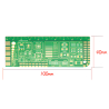 Płytka treningowa do lutowania Avifly - PCB 40x100 mm, 2-warstwowa, do nauki lutowania FPV