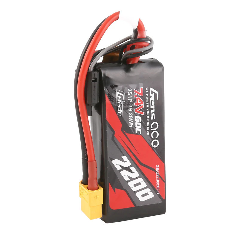 Akumulator LiPo Gens Ace G-Tech 2200mAh 2S 7.4V 60C - XT60, 2S1P, do modeli RC