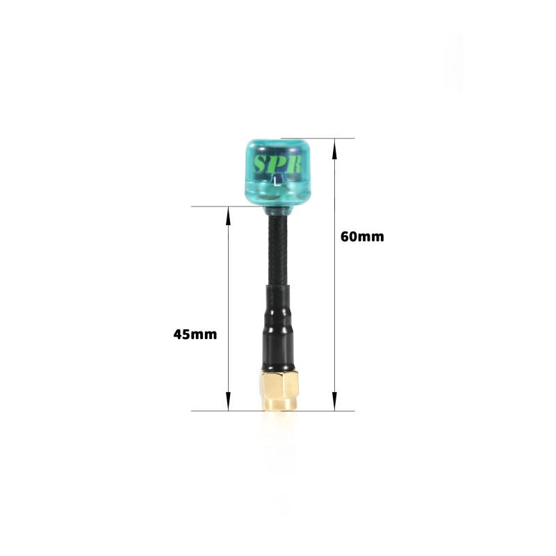 Antena FPV FlyFishRC Osprey 5.8GHz LHCP - RP-SMA 60mm, 2.82dBi