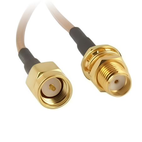 Kabel antenowy Avifly SMA wtyk - SMA gniazdo, przedłużacz 5 cm