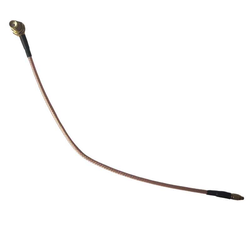 Pigtail antenowy Avifly 20cm - SMA Female Bulkhead kątowy do MMCX prosty