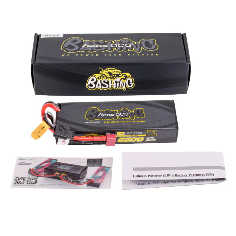Akumulator LiPo Gens Ace 6200mAh 2S 100C | Avifly