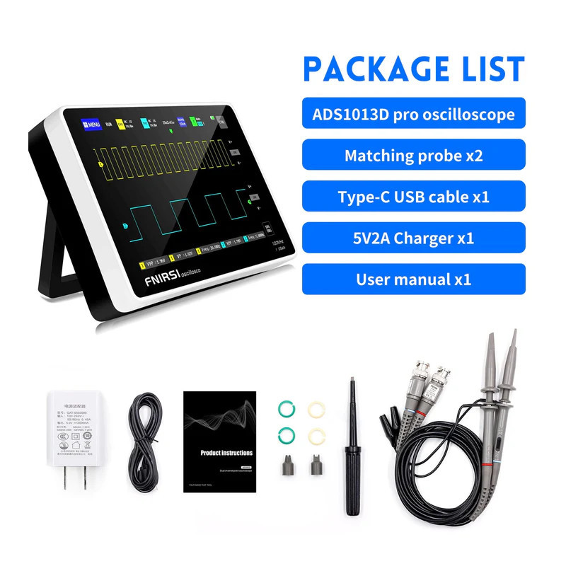 Oscyloskop FNIRSI 1013D 2CH 100MHz 1GSa/s | Avifly