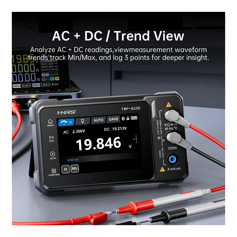 Multimetr FNIRSI TMP-600 True RMS 60000 USB-C | Avifly