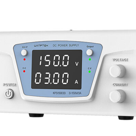 Zasilacz laboratoryjny WANPTEK KPS15003D - 0-150 V, 0-3 A, 450 W, regulacja CV/CC