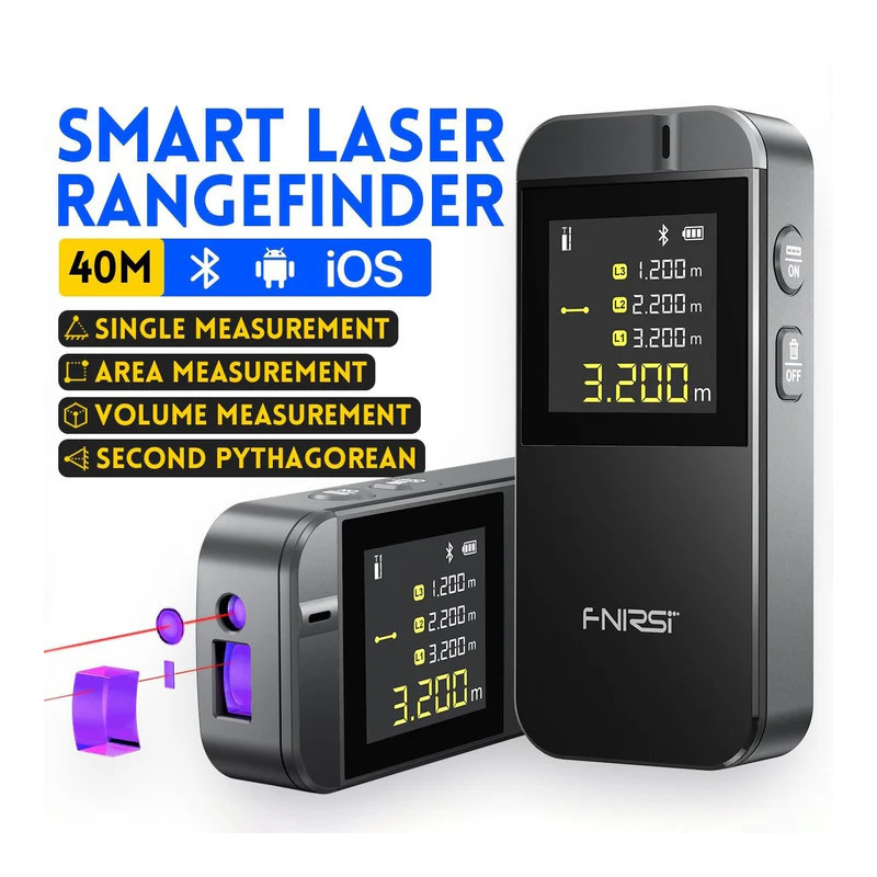 Dalmierz laserowy FNIRSI IR40 40 m Bluetooth | Avifly