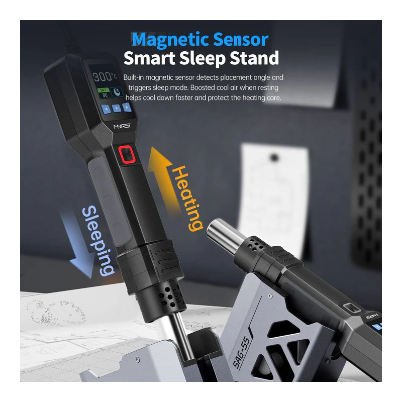 Stacja lutownicza hot air FNIRSI SAG-55 550W | Avifly