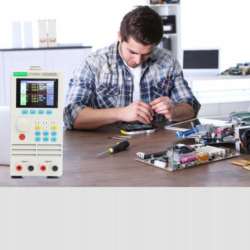 Programowalne obciążenie elektroniczne DC East Tester ET5420A+ - 400 W, 2 kanały, 150 V, 20 A na kanał