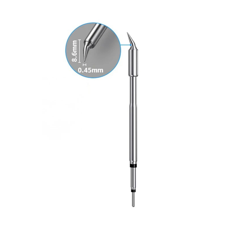 Grot lutowniczy FNIRSI HS02A-JS - zagięty grot precyzyjny 0.45 mm do lutownicy HS-02A