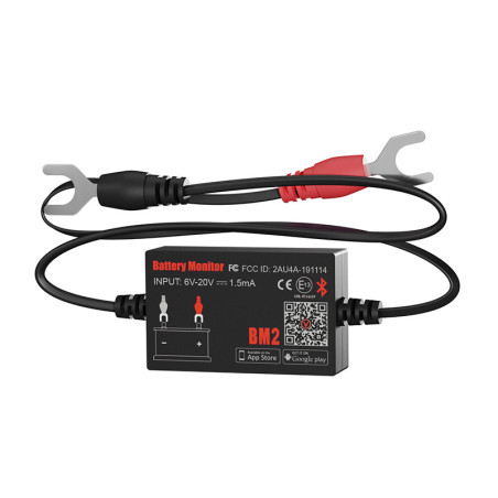 Monitor akumulatora Quicklynks BM2 12V - Bluetooth 4.0, tester rozruchu i układu ładowania