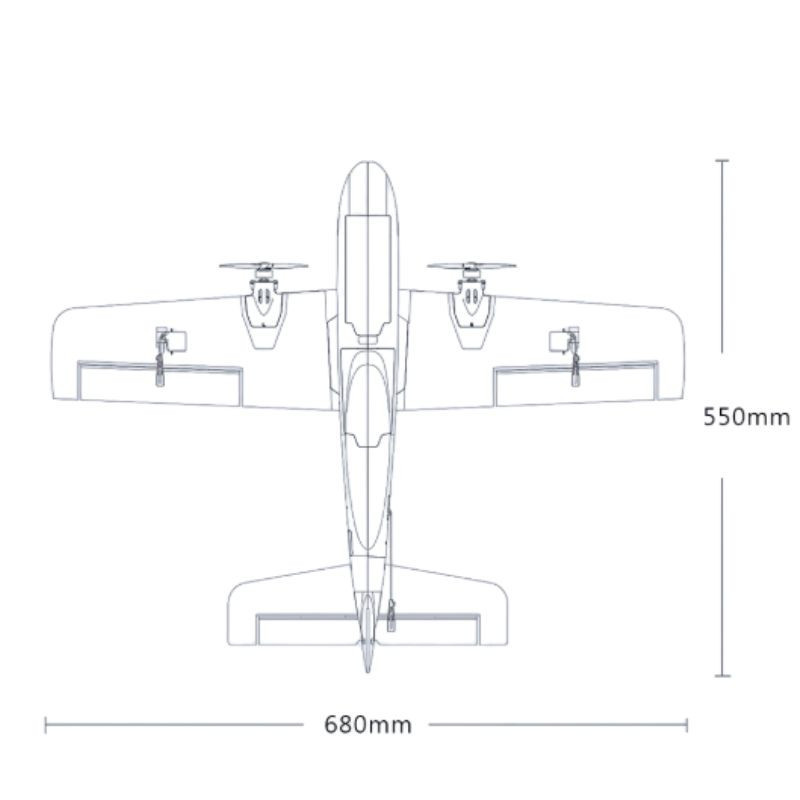 Samolot RC HEEWING Hunter H1 Humi PNP 680 mm | Avifly