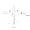 Samolot RC HEEWING Hunter H1 Humi PNP 680 mm | Avifly