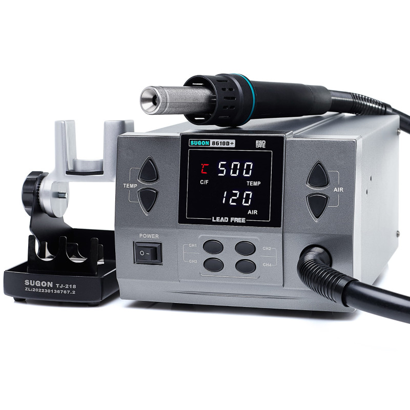 Stacja Hot Air SUGON 8610D+ 1000W 100-500C | Avifly