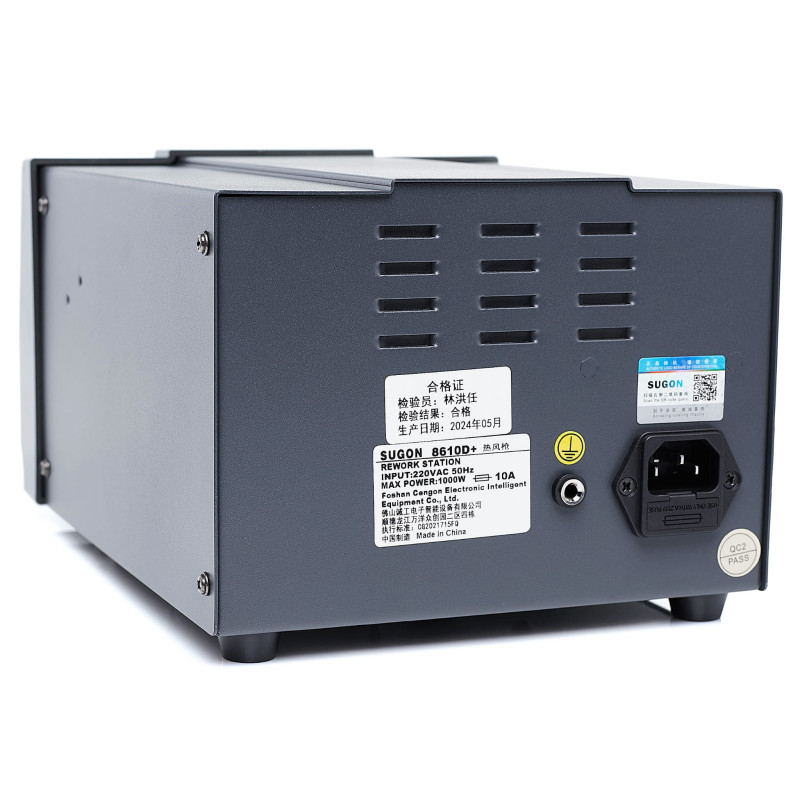 Stacja lutownicza Hot Air SUGON 8610D+ - 1000W, 100-500C, 4 programowalne kanały