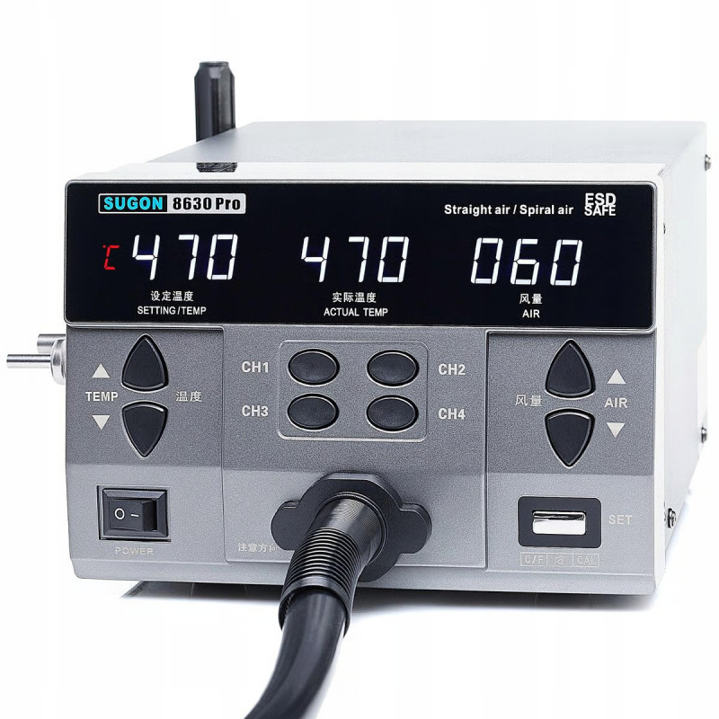 Stacja Hot Air SUGON 8630 Pro 1300W 200 l/min | Avifly