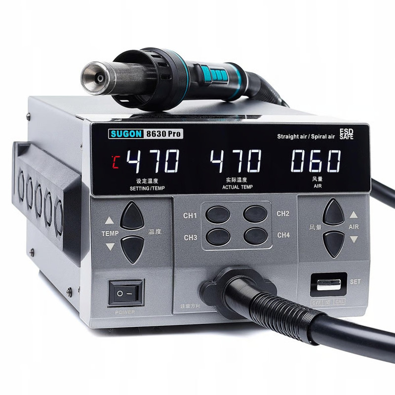 Stacja Hot Air SUGON 8630 Pro 1300W 200 l/min | Avifly
