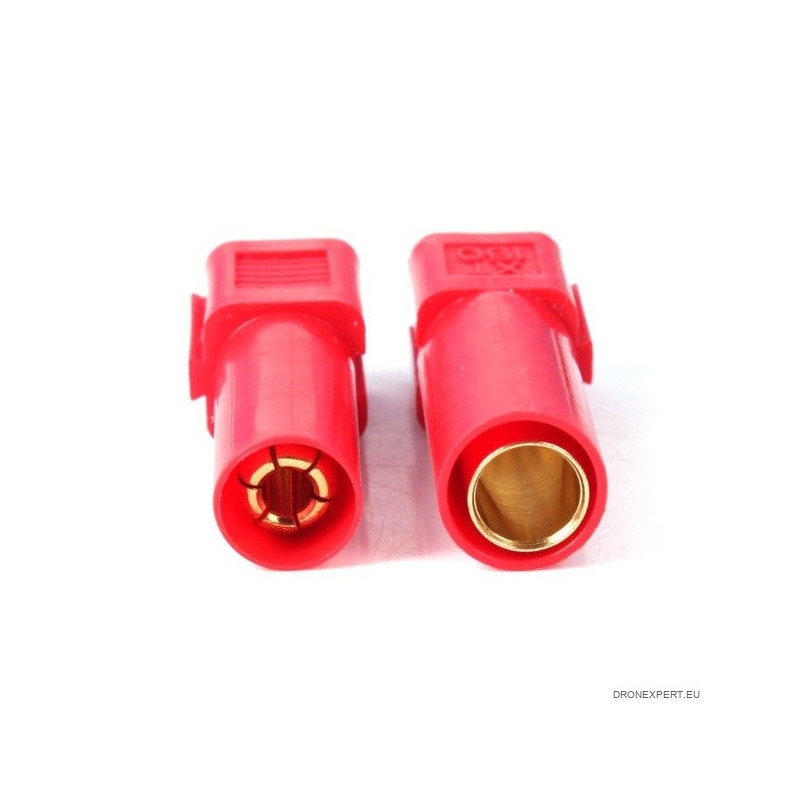 Złącza zasilające AMASS XT150 G2 czerwony - wtyk i gniazdo, 57-75A, 150V DC, 8AWG