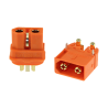 Zestaw złączy AMASS XT60I-F + XT60IPW-M - 3-pin, 35A, przewód i PCB 90 stopni