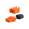 Zestaw złączy AMASS XT60I-F + XT60IPW-M - 3-pin, 35A, przewód i PCB 90 stopni
