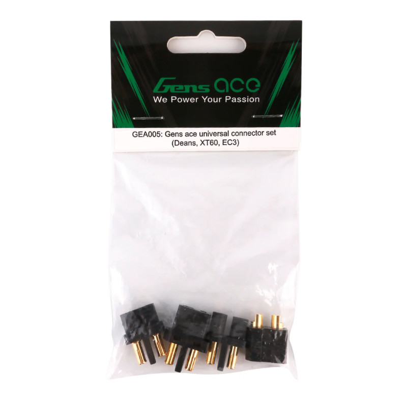 Zestaw adapterów Gens Ace GEA005 Deans XT60 EC3 | Avifly