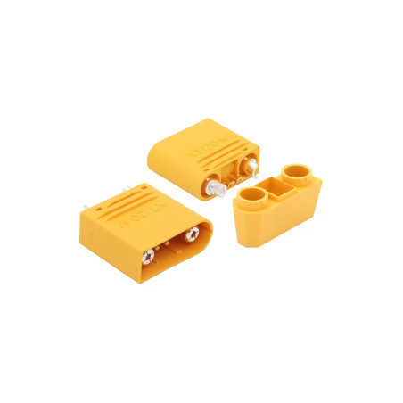 Złącze zasilająco-sygnałowe Amass XT120 2+2 - komplet męski i żeński, 60A, 8AWG