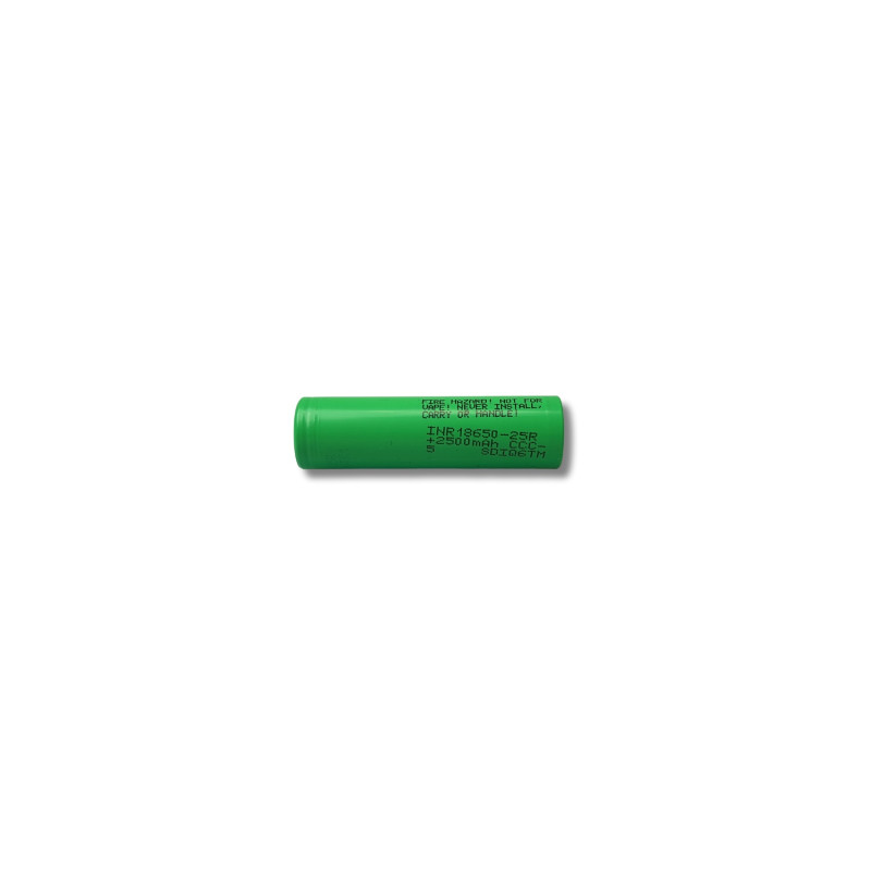 Akumulator Li-Ion Samsung INR18650-25R 2500 mAh 20 A - ogniwo wysokoprądowe 18650, Flat Top