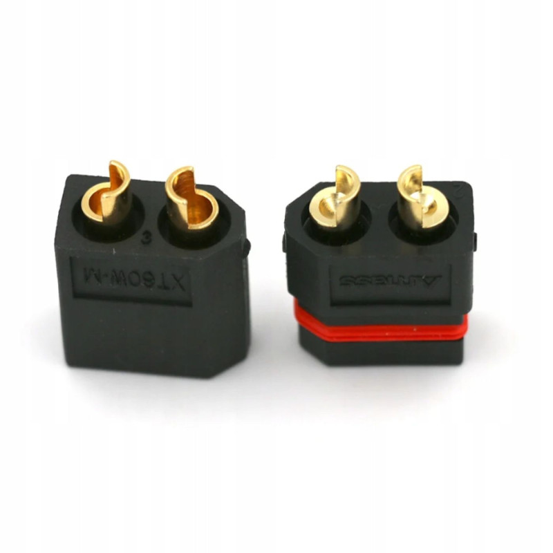 Amass XT60W-M + XT60W-F konektor para XT60W