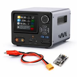 Zestaw warsztatowy FNIRSI IPS3608 0-36V 8A 285W - zasilacz, przewód XT60 i BEC 5V 3A